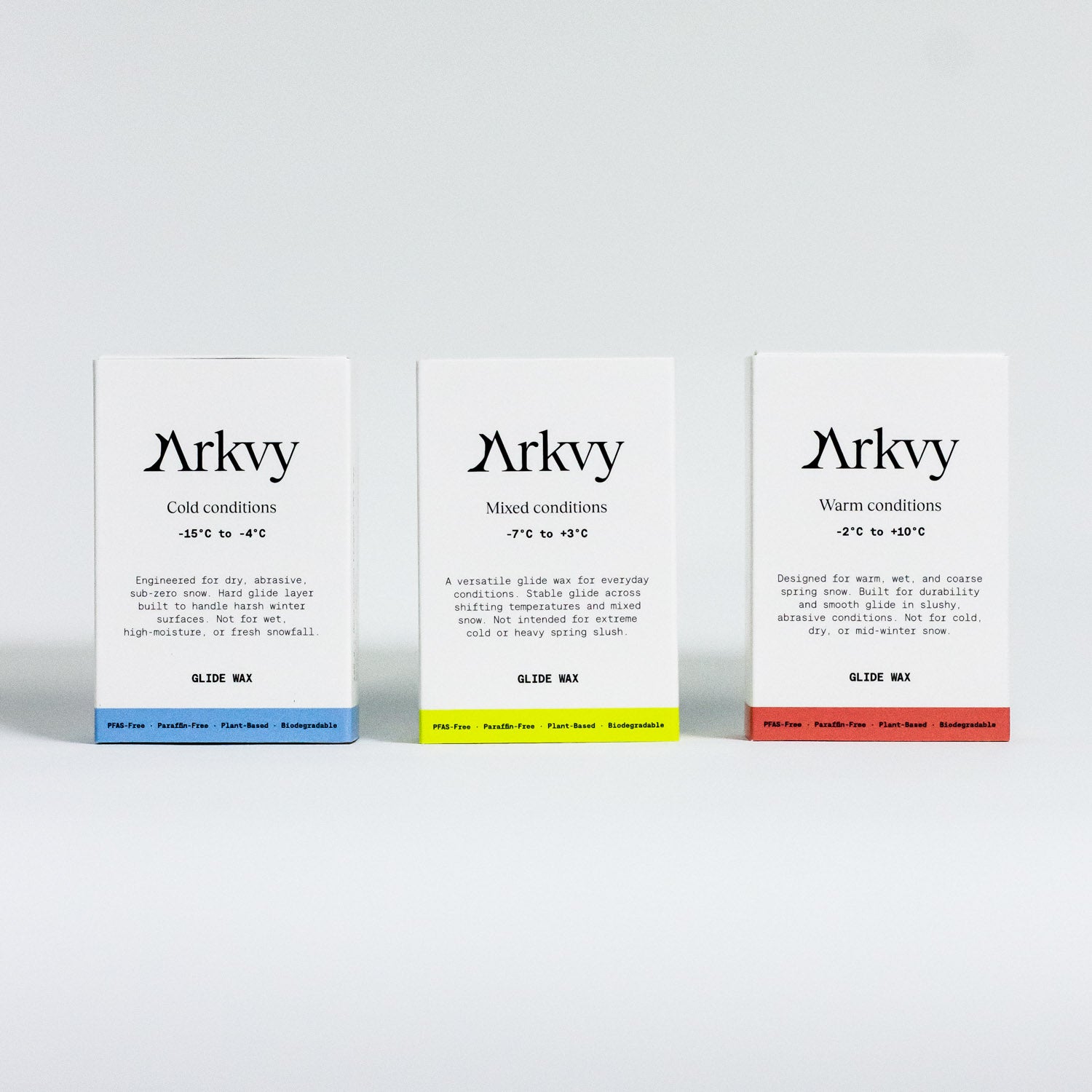 Arkvy 3-Pack Ski Wax, Full Season Set